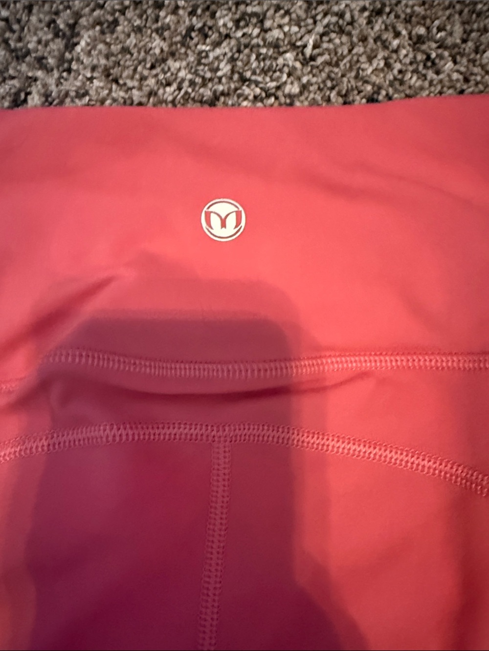 Women's Coral Performance Athletic Shorts with Reflective Logo